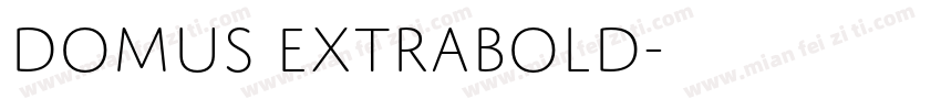 Domus Extrabold字体转换